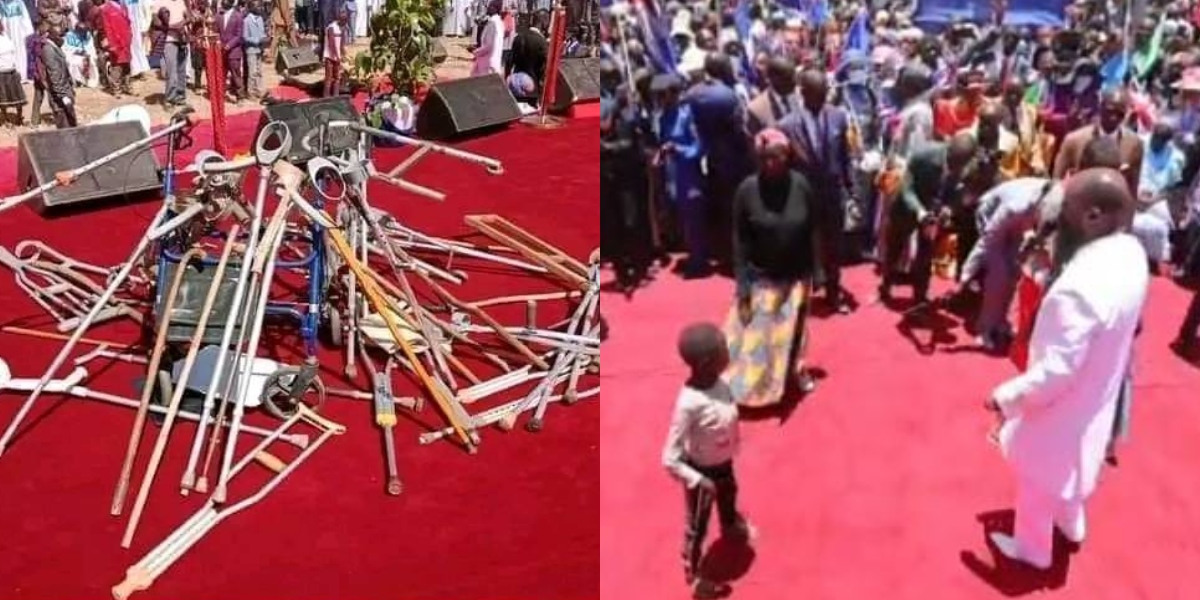 Prophet David Owuor of Repentance and Holiness Ministry brought Nakuru Menengai Grounds to a standstill on the weekend after healing hundreds of crippled and deaf people