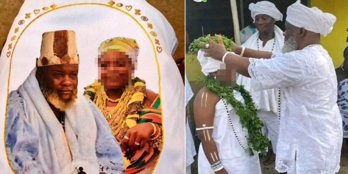A Ghanaian traditional priest has caused an outrage online after marrying a 12- 12-year-old girl in a traditional wedding on Saturday in Ghana.